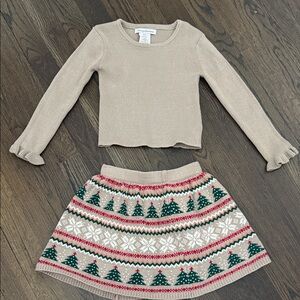 Tommy Bahama Tan and Festive Pattern Kids Set